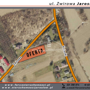 Podkarpackie. Jarosław. ul. Żwirowa. Sprzedaż działek (1225/2609/OGS)